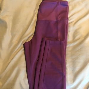 Purple athletic leggings